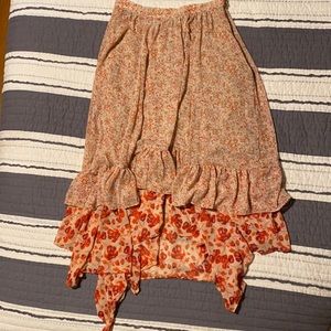FP Floral midi skirt